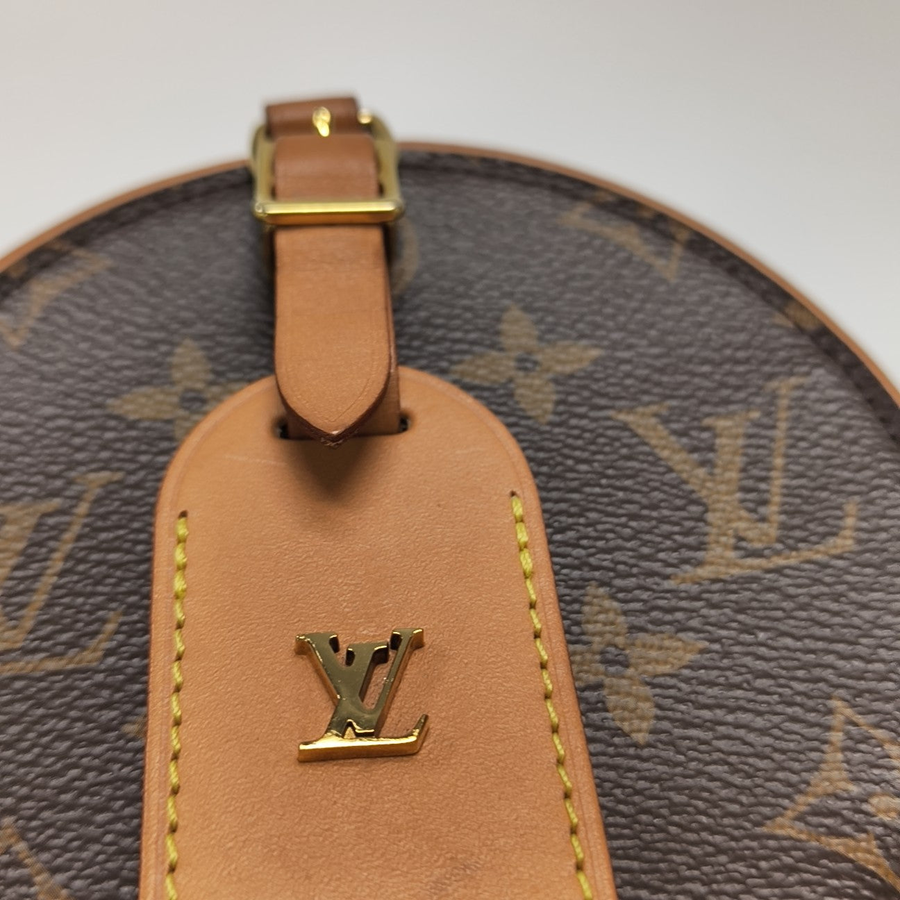 BOITE CHAPEAU Mini Monogram Coated Canvas Brown
