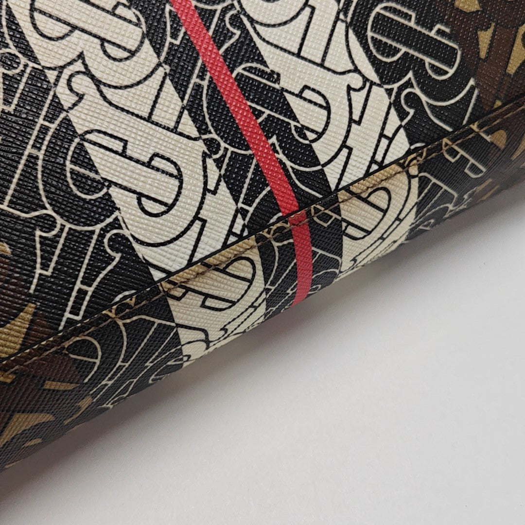 Crossbody Bag Coated Canvas Multicolor