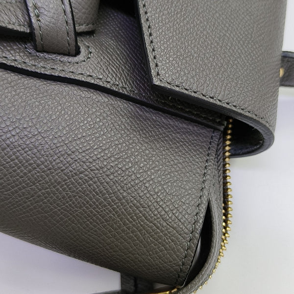 BELT Micro Calfskin Gray