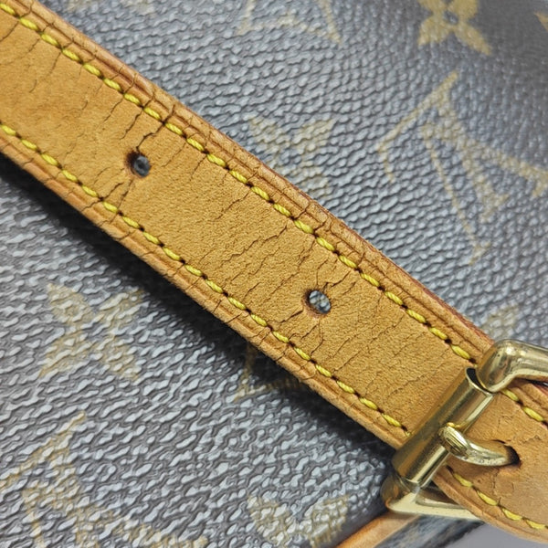CROISSANT PM Monogram Coated Canvas Brown