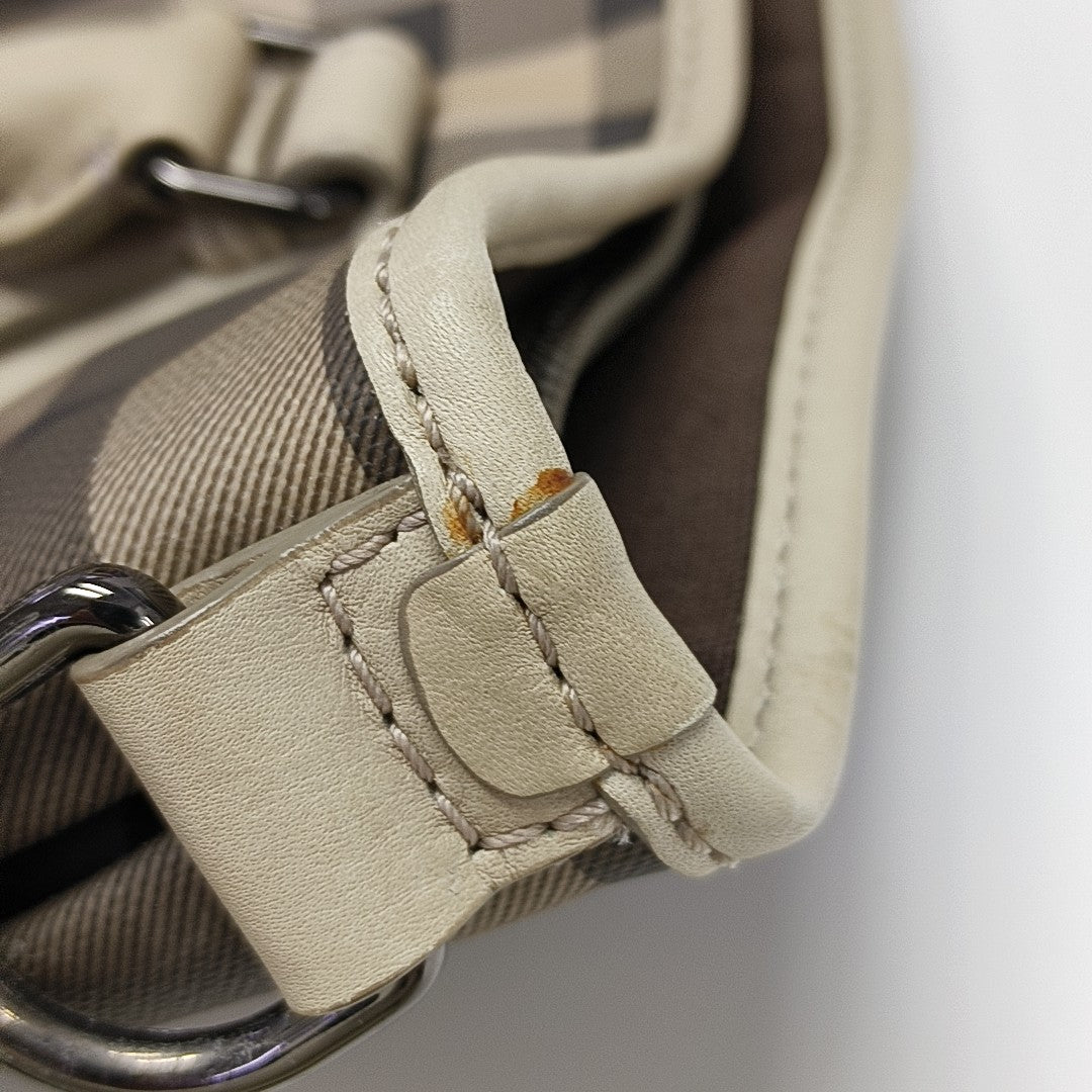 Coated Canvas Tote Bag Gray
