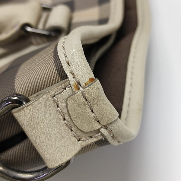 Coated Canvas Tote Bag Gray
