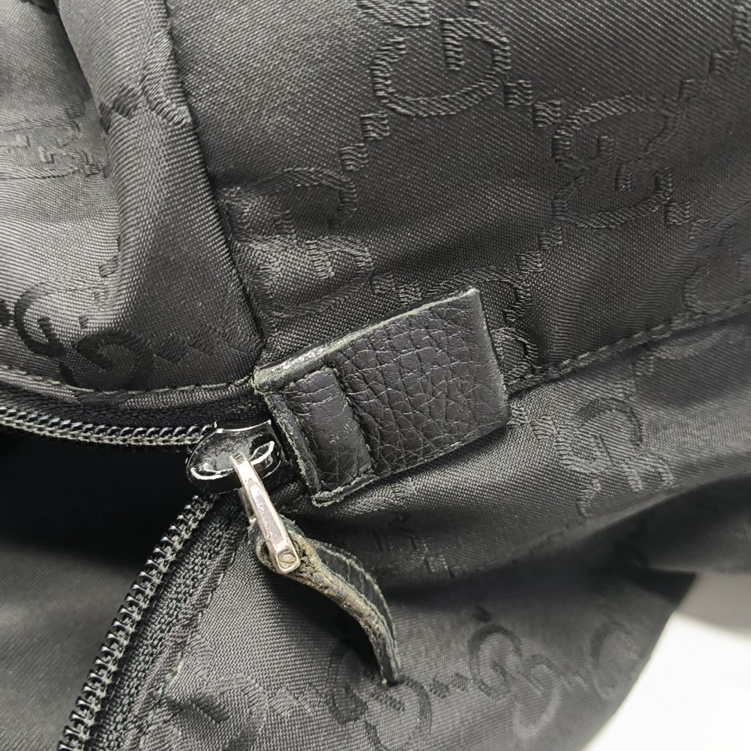 Monogram Canvas Backpack Black