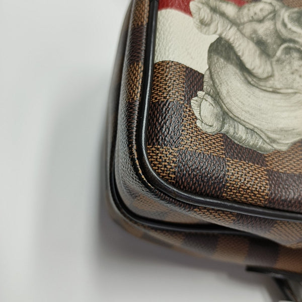 AMAZON Damier Ebene Coated Canvas Brown