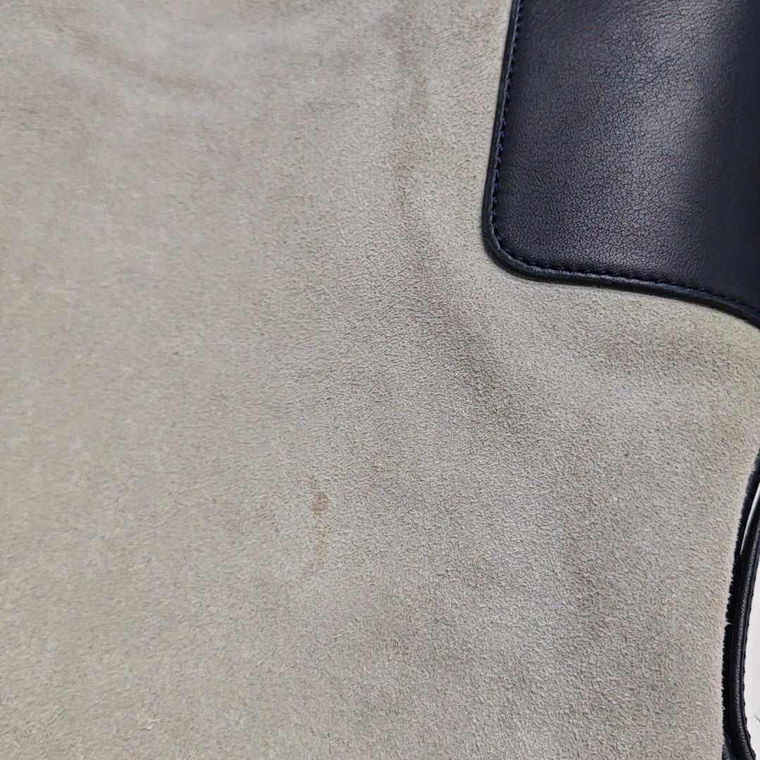 Suede Shoulder Bag Blue