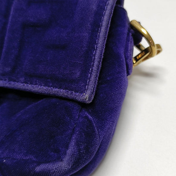 Baguette Mini Velvet Purple