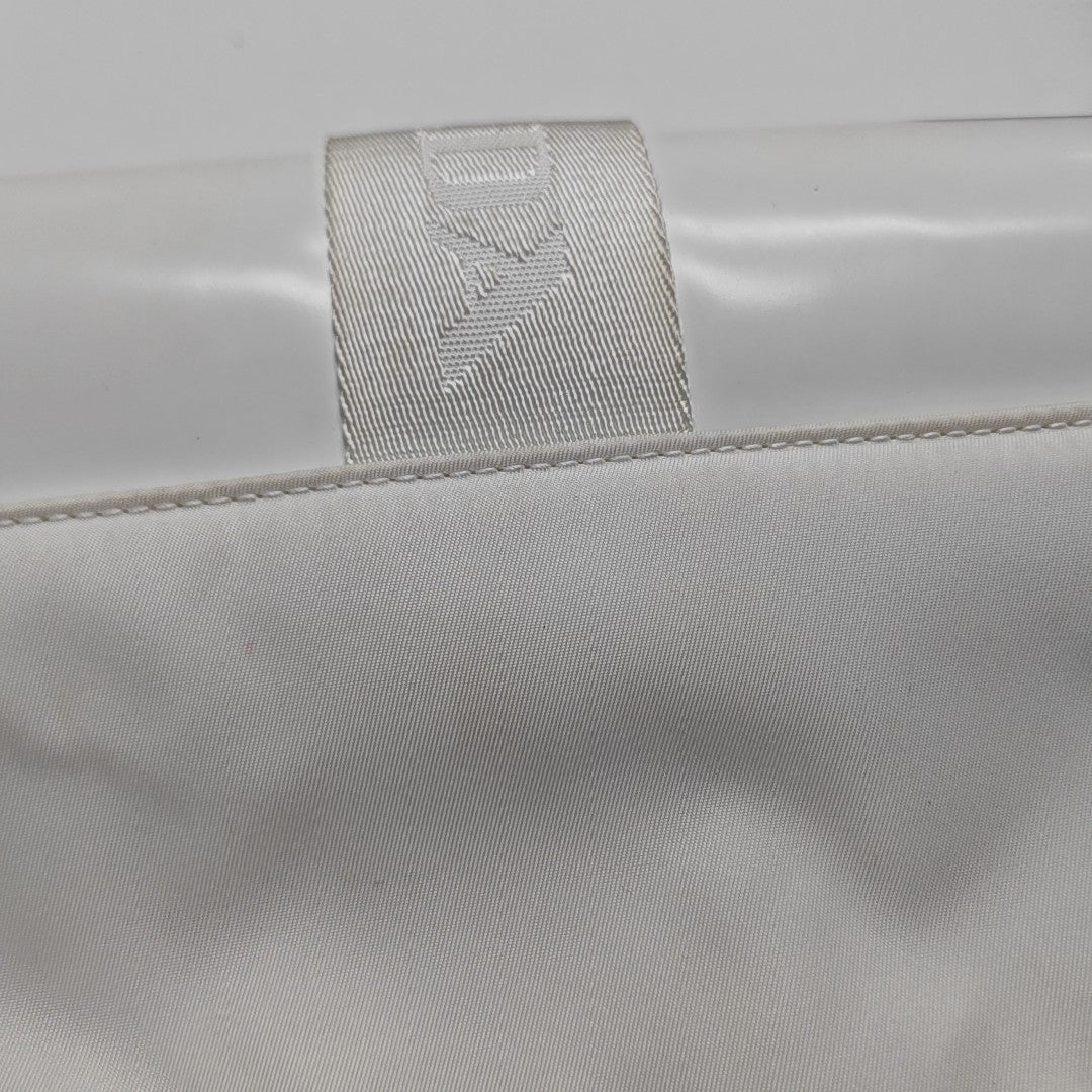 Fabric Shoulder Bag White