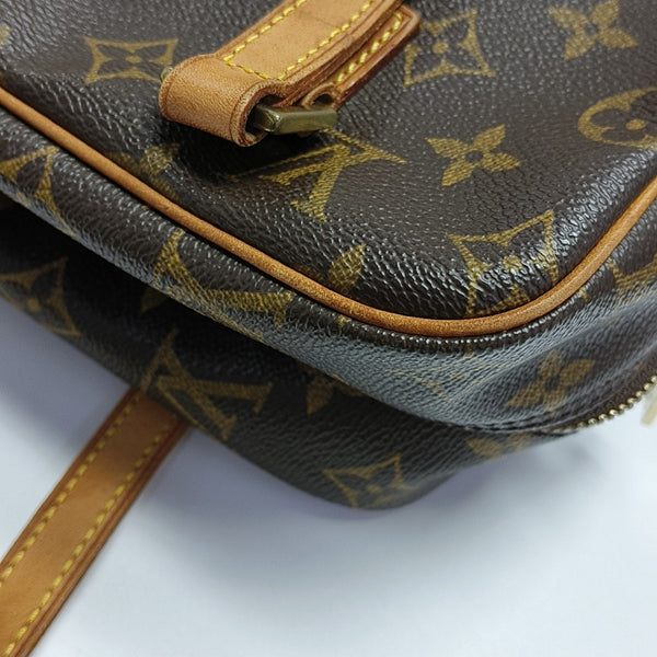CITE MM Monogram Coated Canvas Brown