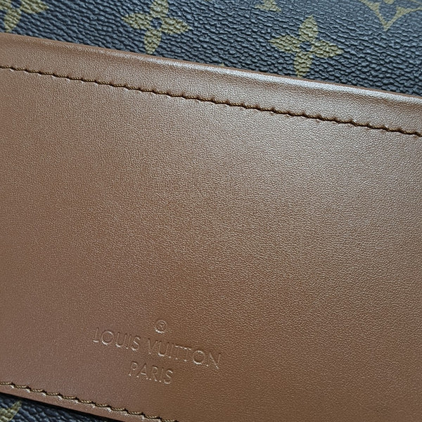MARCEAU Monogram Coated Canvas Brown