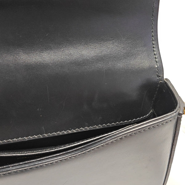Calfskin Shoulder Bag Black
