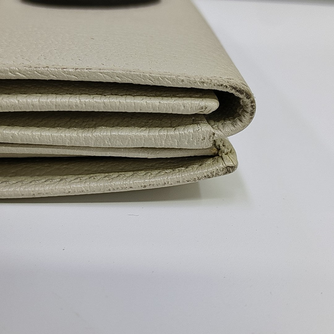 Blondie Calfskin White Wallet