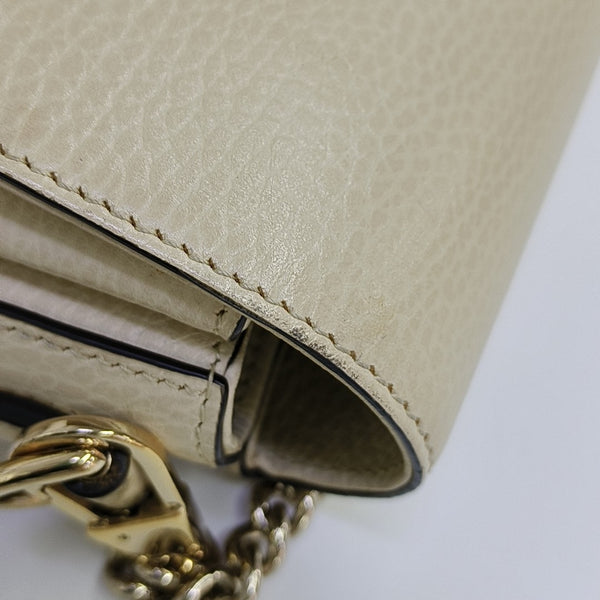 Interlocking G Mini Calfskin Beige