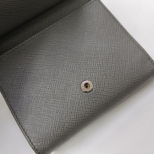 Saffiano Calfskin Wallet Gray