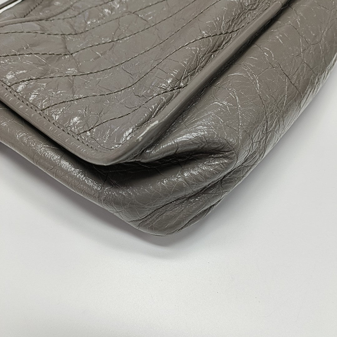 NIKI Medium Chevron Calfskin Brown