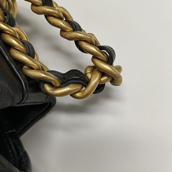 CHANEL 19 Large Quilted Lambskin Black