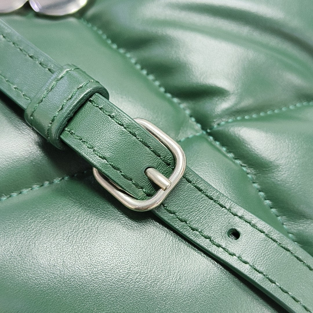 B. Quilted Calfskin Green