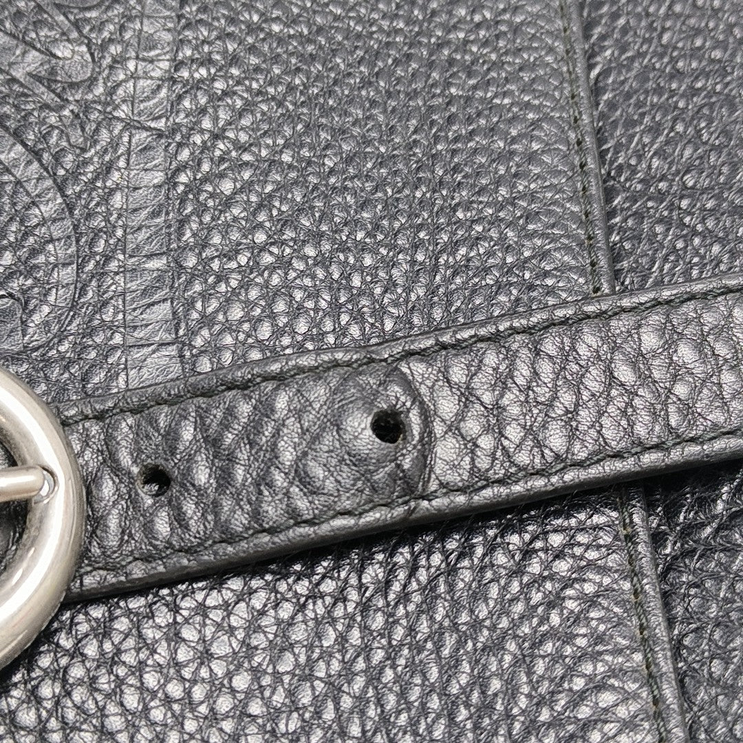 Calfskin Shoulder Bag Black
