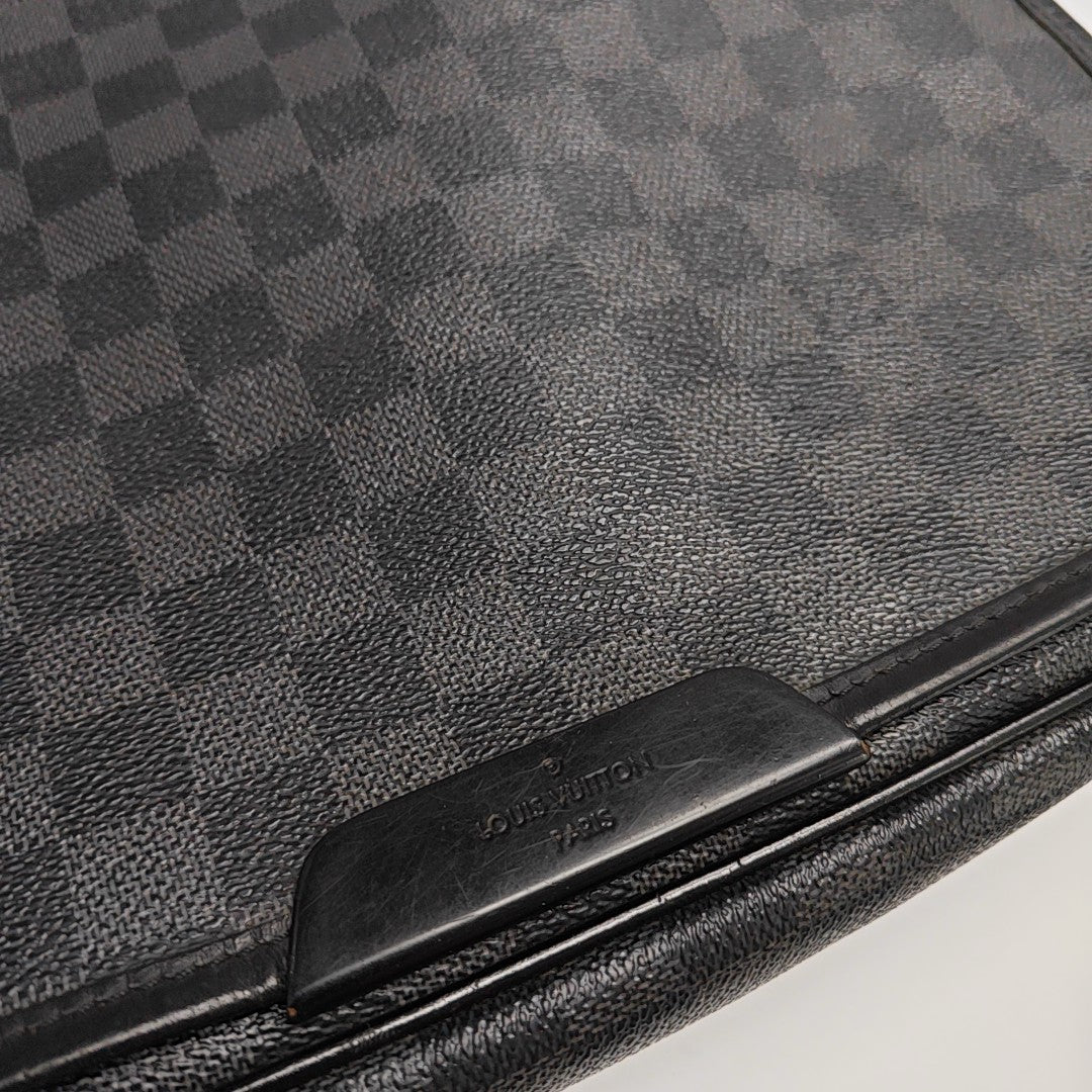 DANIEL MM Damier Graphite Coated Canvas Gray