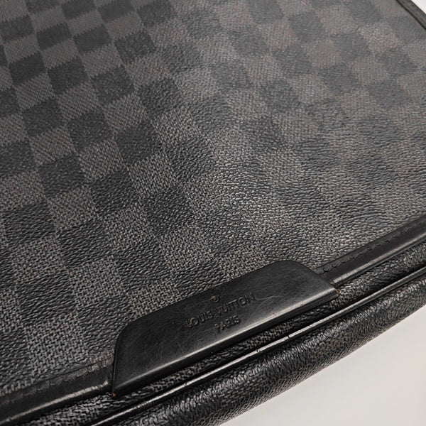 DANIEL MM Damier Graphite Coated Canvas Gray