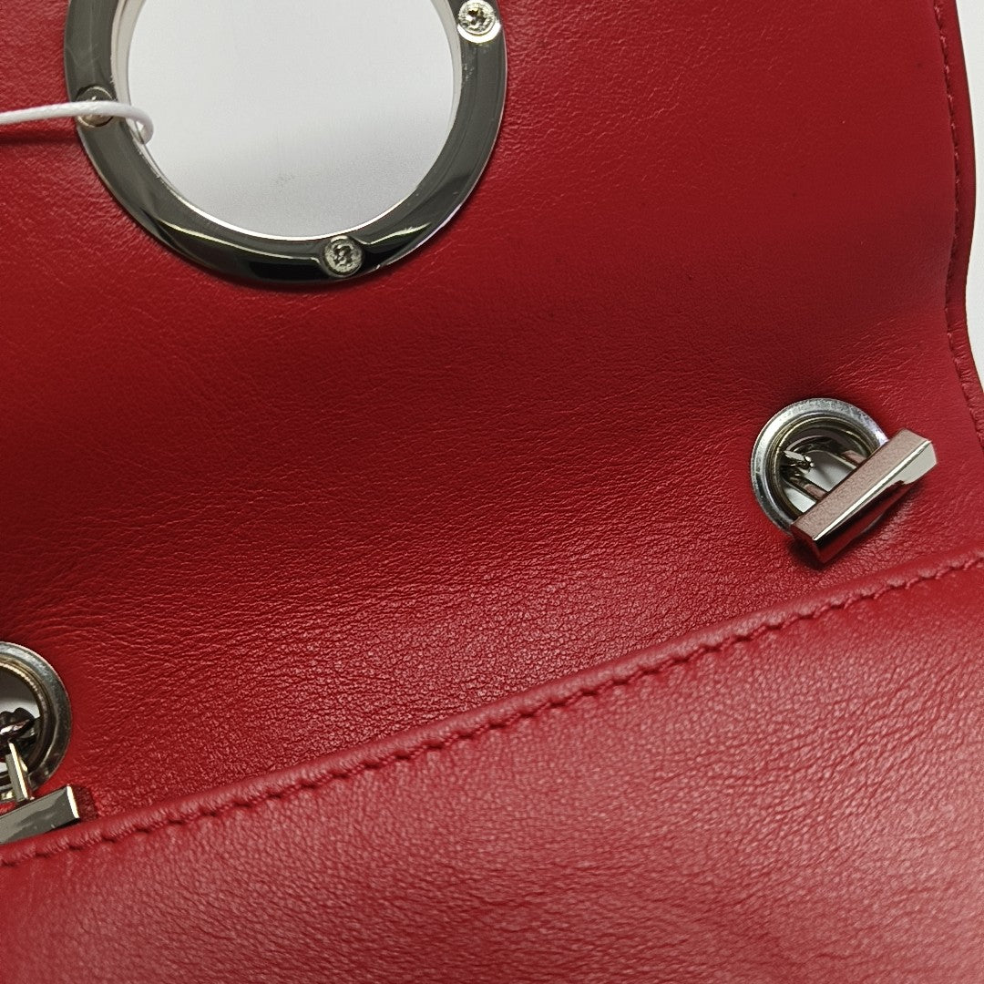 Calfskin Shoulder Bag Mini Red