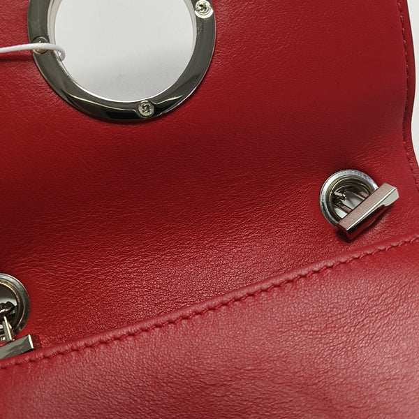 Calfskin Shoulder Bag Mini Red