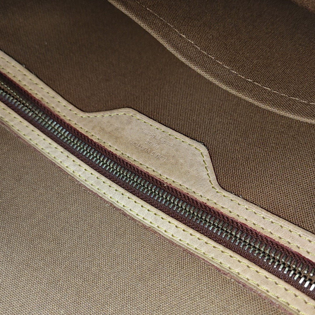 VALMY Monogram Coated Canvas Brown