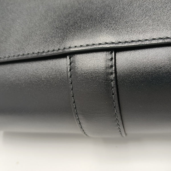 Leather Shoulder Bag Black