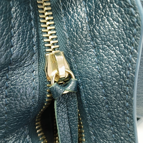 Classic Metallic Edge City Mini Lambskin Blue