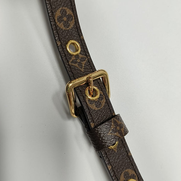 SAC PLAT MM Monogram Coated Canvas Brown