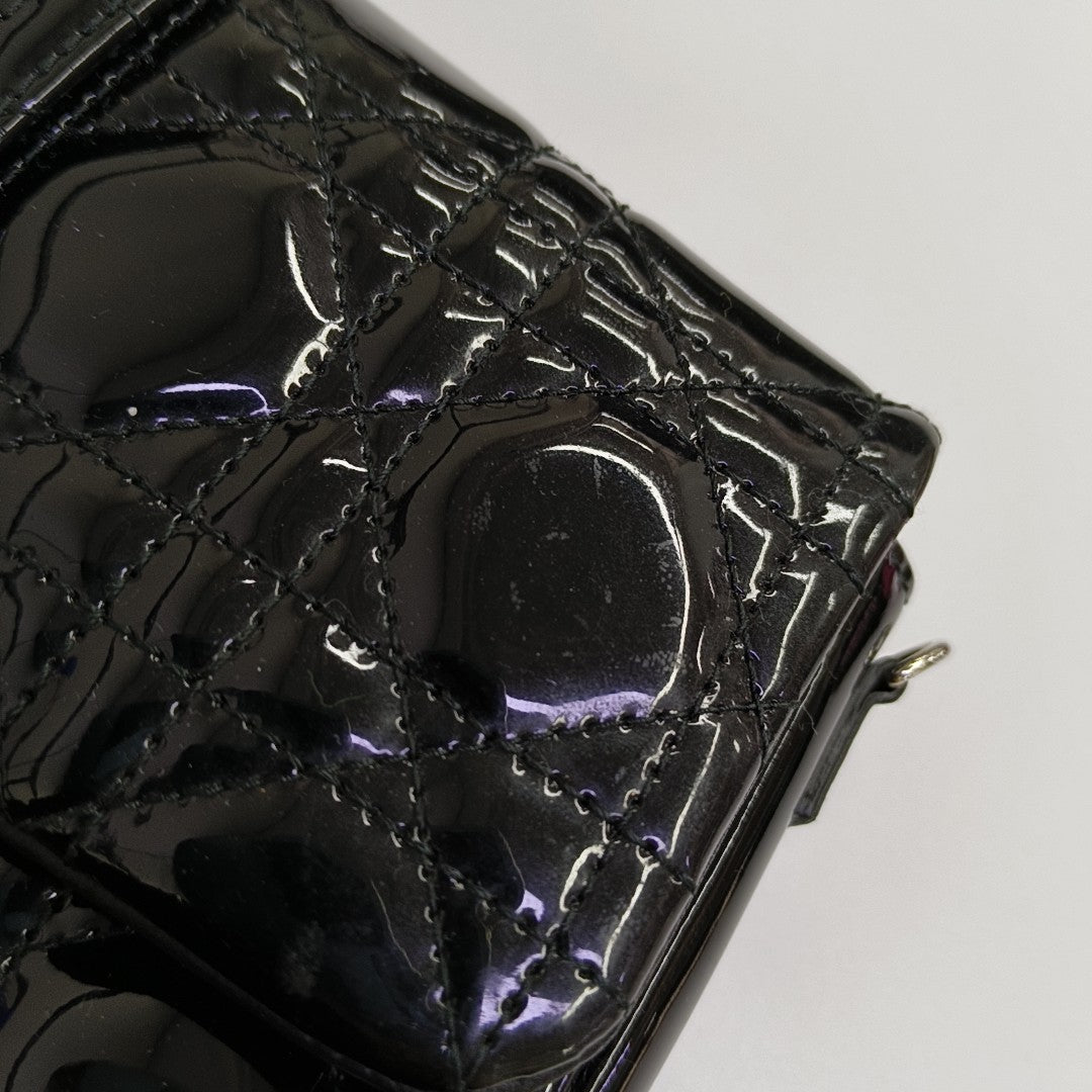 Miss Dior Cannage Patent Leather Black