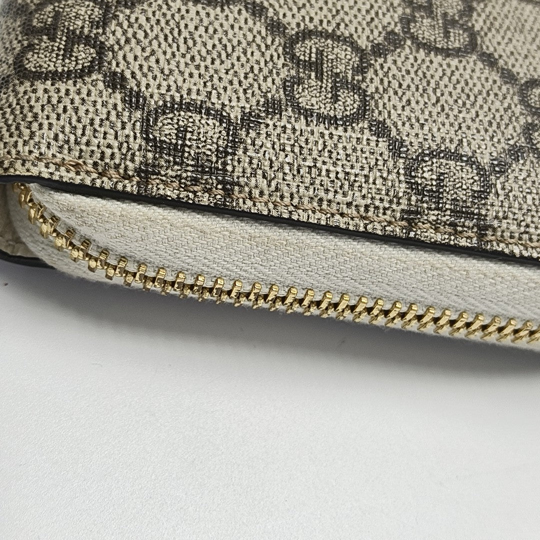 Monogram Coated Canvas Wallet Brown