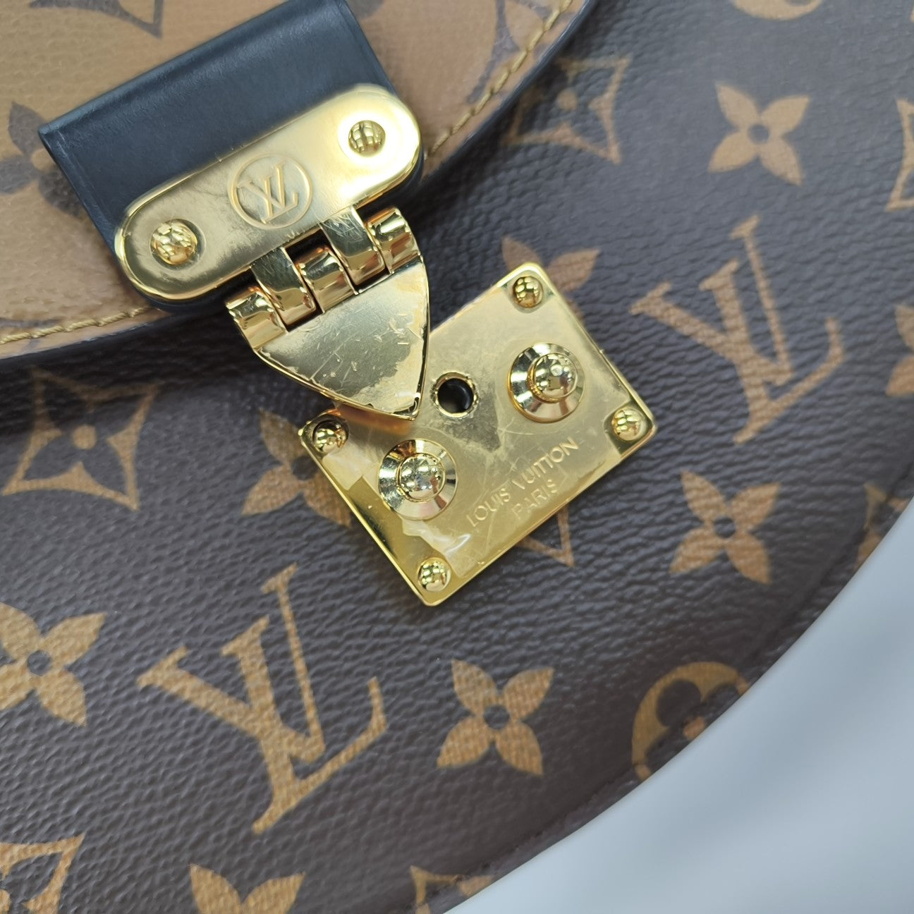 Monogram Coated Canvas Shoulder Bag Super Mini Brown