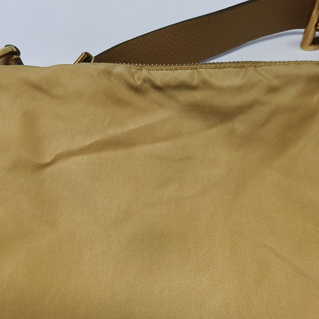 Nylon Shoulder Bag Yellow