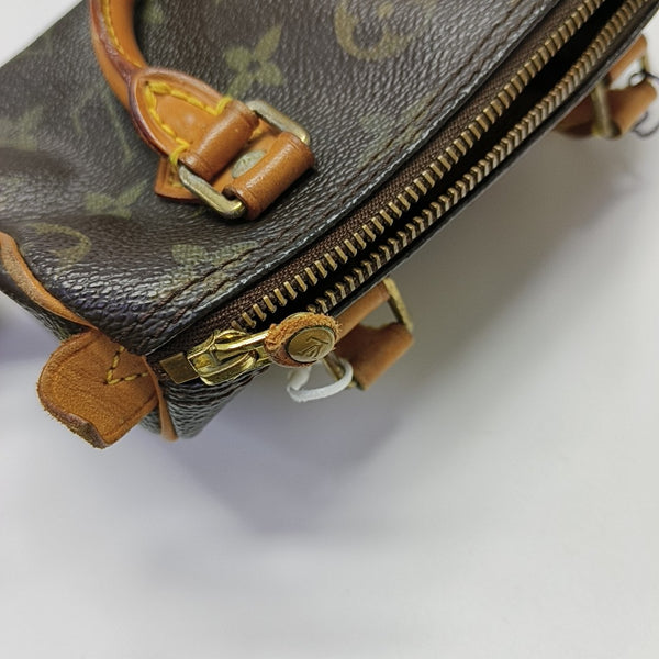 SPEEDY Monogram Coated Canvas Brown