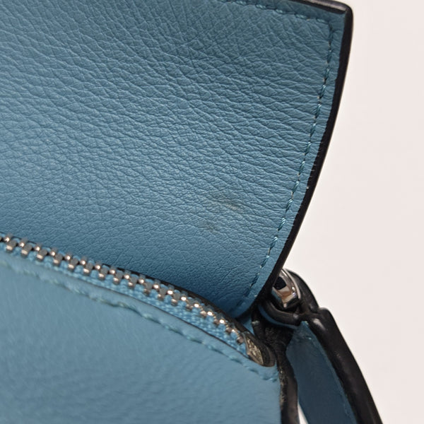 Puzzle Mini Calfskin Blue