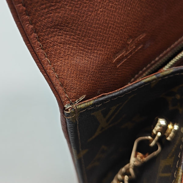 DAME GM Monogram Coated Canvas Brown