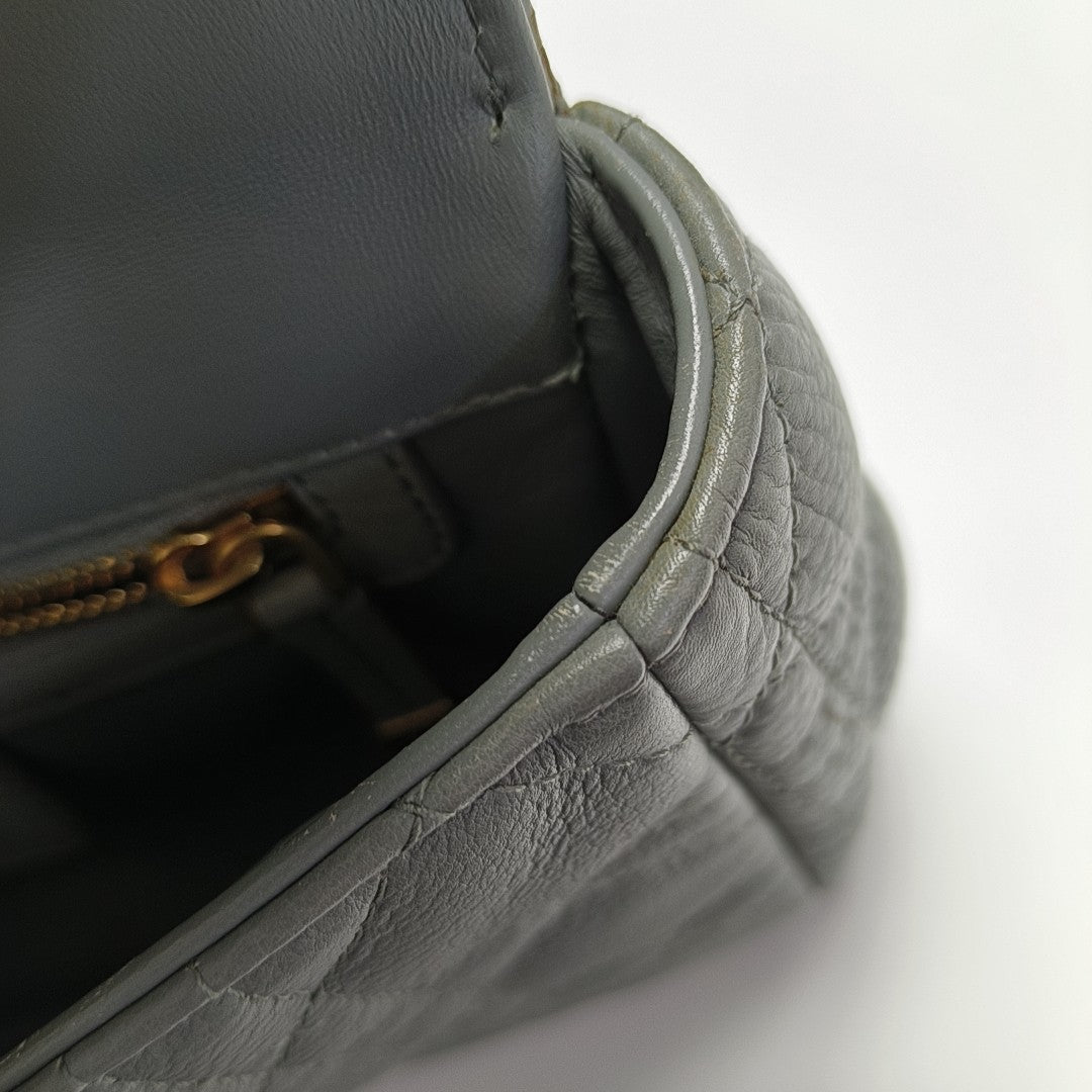 Dior Caro Small Cannage Calfskin Blue