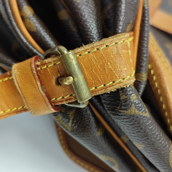 SAUMUR Monogram Coated Canvas Brown