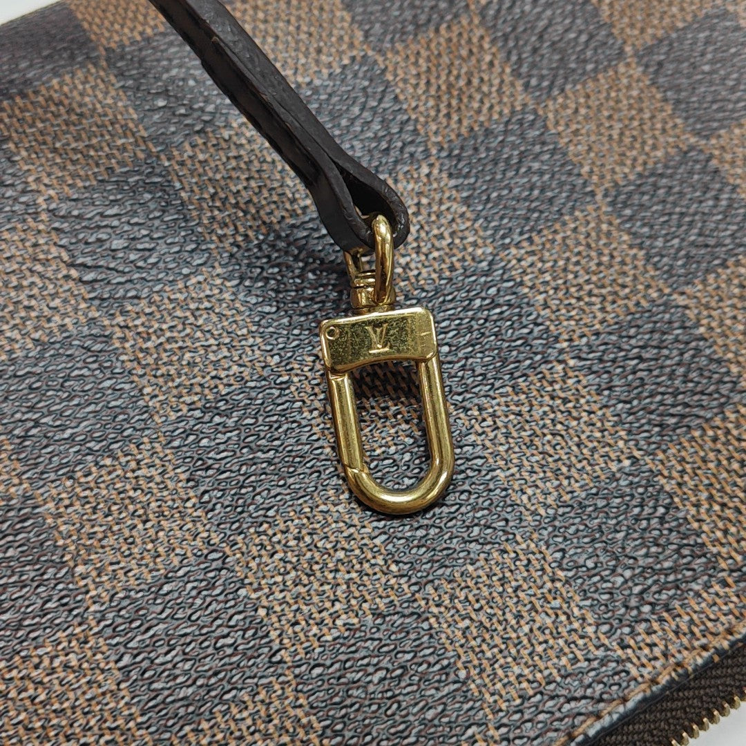 EVA Damier Ebene Coated Canvas Brown