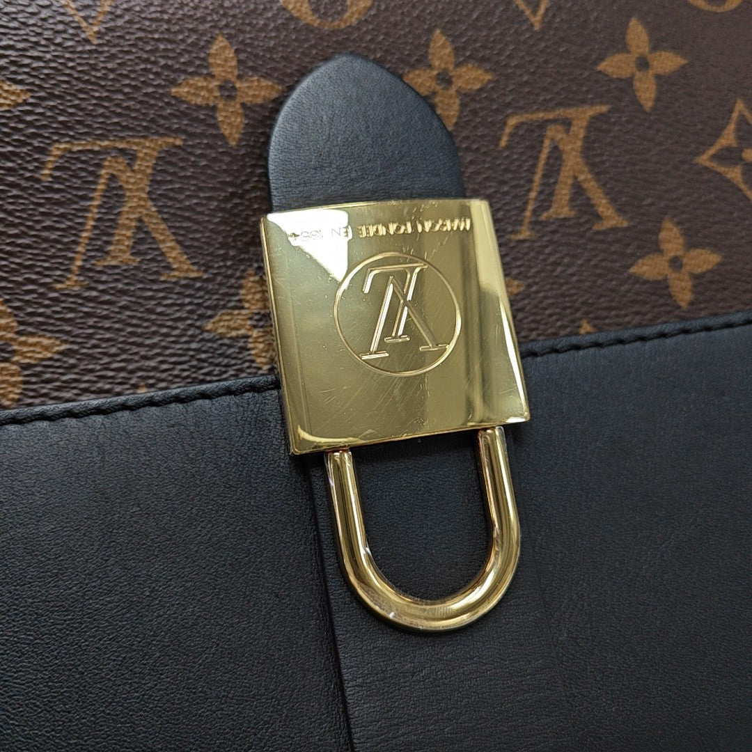 LOCKY BB Monogram Coated Canvas Brown