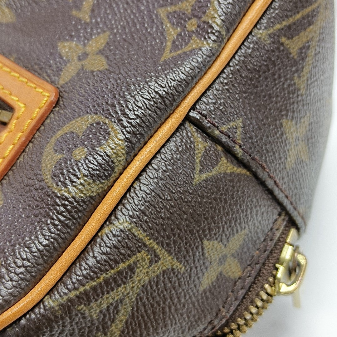 CITE MM Monogram Coated Canvas Brown