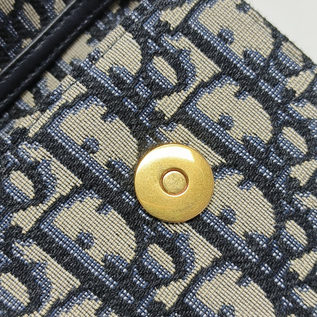 Saddle Mini Oblique Canvas Blue