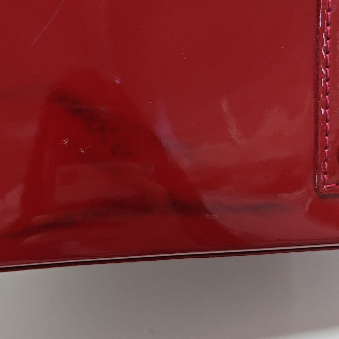 ALMA BB Monogram Patent Leather Red