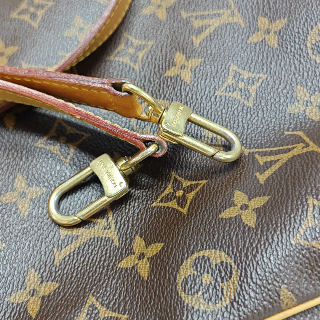 ODEON GM Monogram Coated Canvas Brown