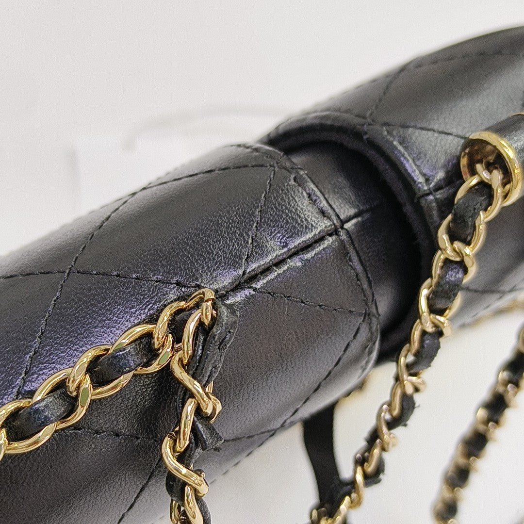 Quilted Lambskin Black