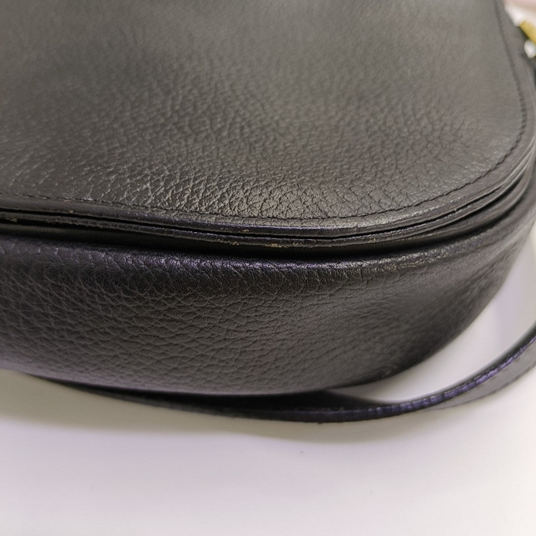 Calfskin Shoulder Bag Black