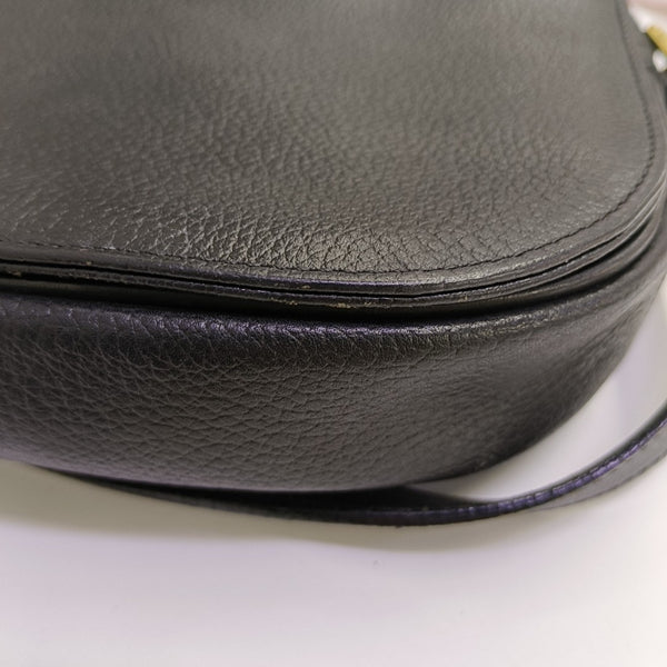 Calfskin Shoulder Bag Black
