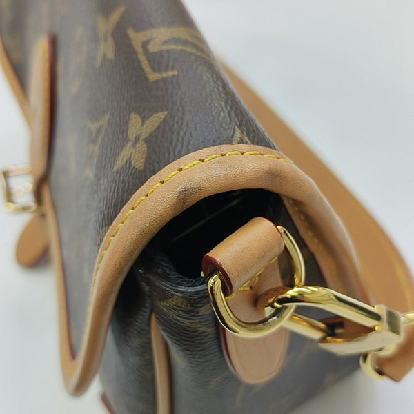DIANE Monogram Coated Canvas Brown