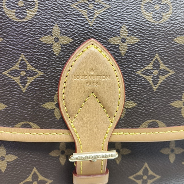 DIANE Monogram Coated Canvas Brown