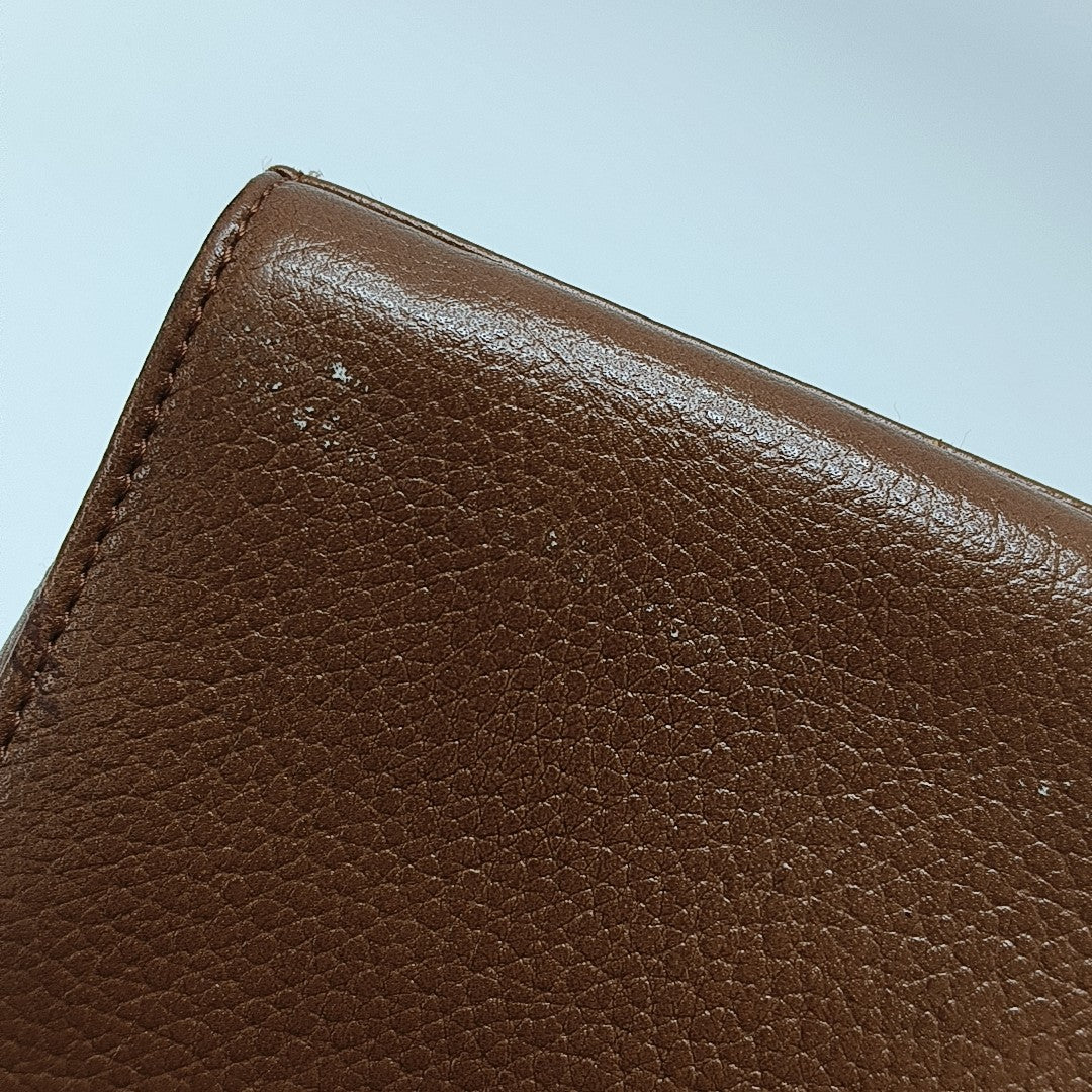 Calfskin Top Handle Bag Brown